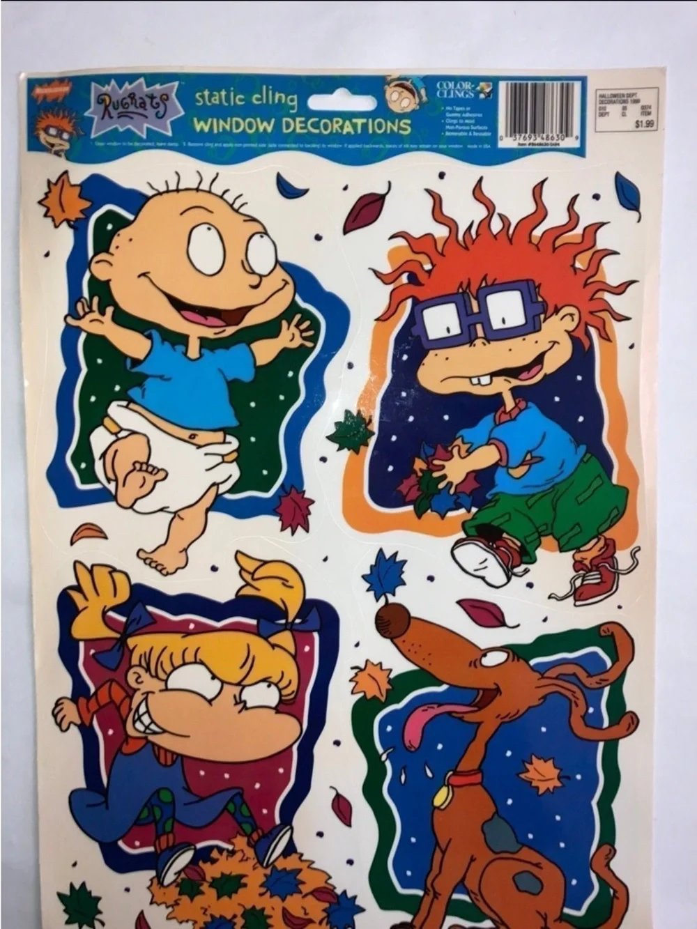 Rugrats Static Cling Window Decorations